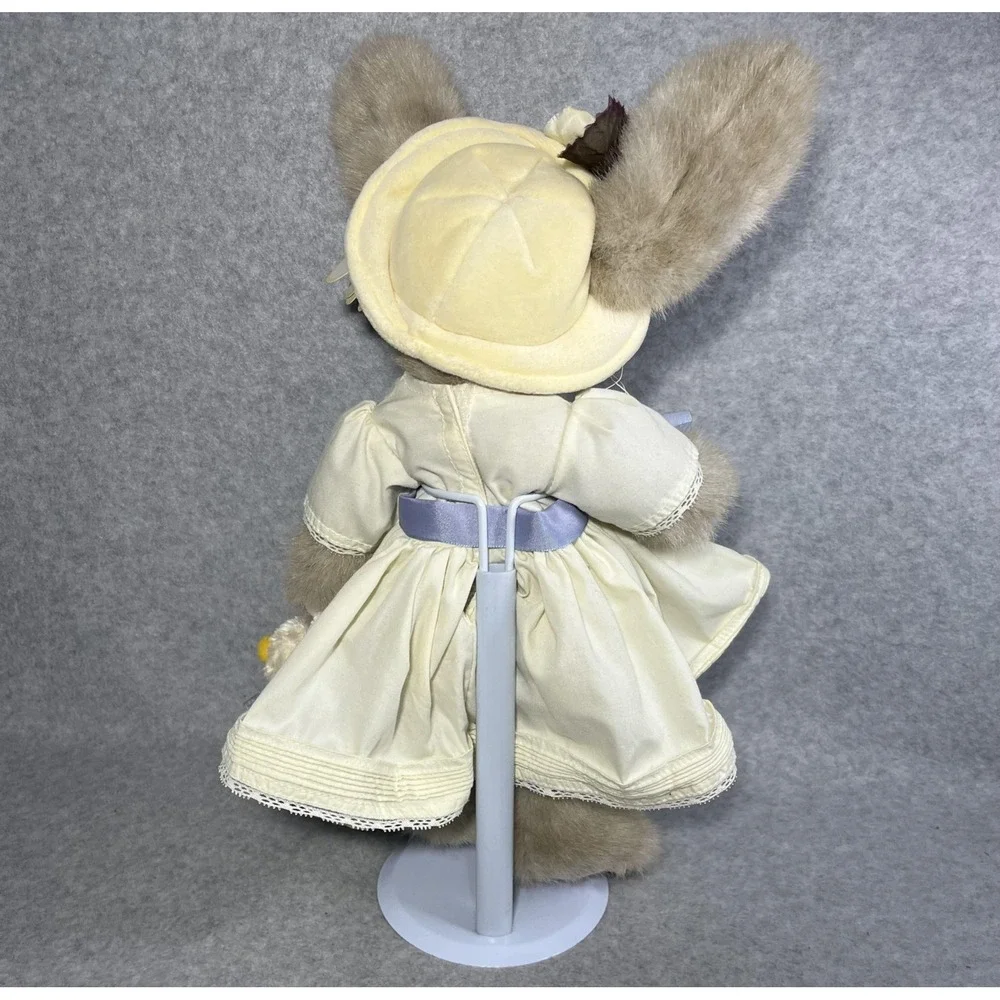 Vintage Bearington Collection Tulip Ducky Bunny Plush Basket Easter Limited 1077